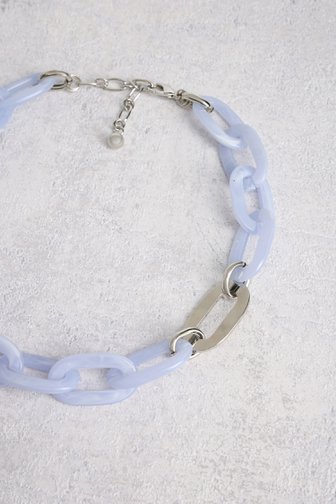 Collier à maillons bleu clair de Liberty Island pour Femmes
