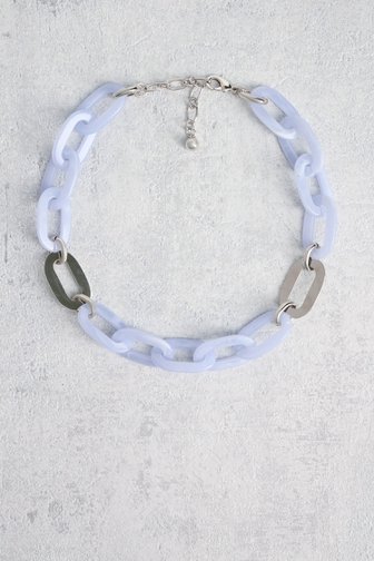 Collier à maillons bleu clair de Liberty Island pour Femmes