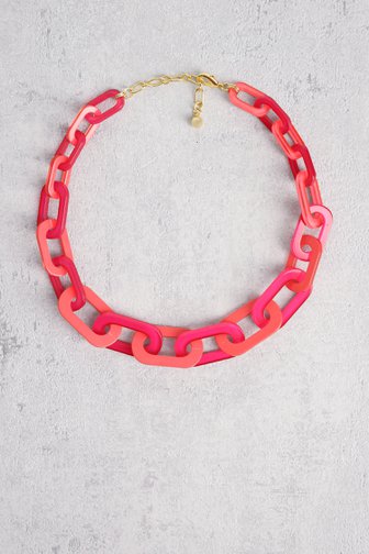 Collier à maillons roses de Liberty Island pour Femmes