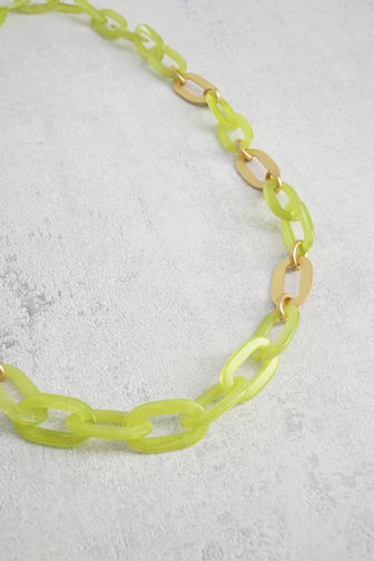 Collier à maillons verts de Liberty Island pour Femmes