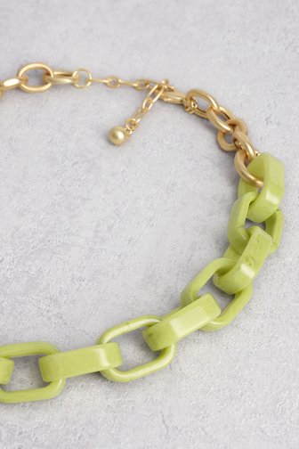 Collier à maillons verts de Liberty Island pour Femmes