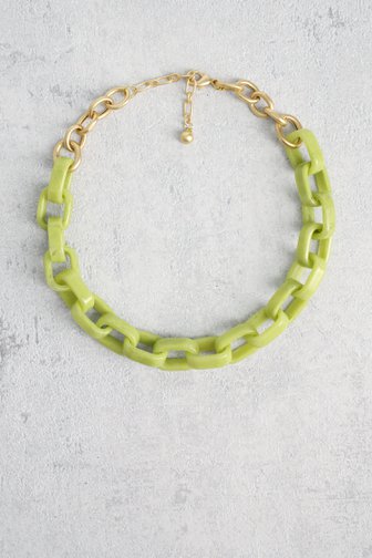 Collier à maillons verts de Liberty Island pour Femmes