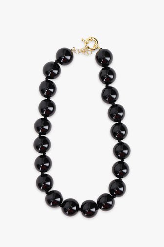 Collier noir avec perles de Liberty Island pour Femmes