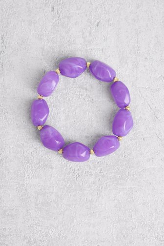 Collier perles violettes de Liberty Island pour Femmes