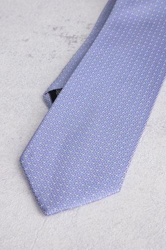 Cravate bleu clair avec motif délicat de Liberty Island pour Hommes