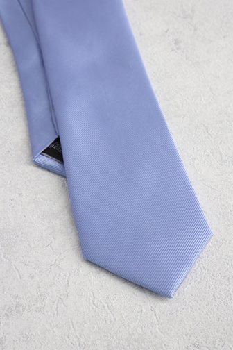Cravate bleu clair avec motif rayé de Liberty Island pour Hommes