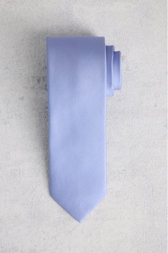 Cravate bleu clair avec motif rayé de Liberty Island pour Hommes