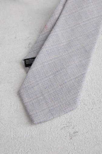 Cravate bleu clair chiné avec motif en osier de Liberty Island pour Hommes