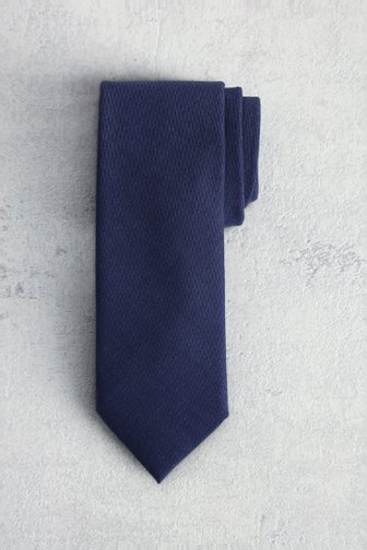 Le devant de Cravate bleu foncé à texture de Dansaert Black pour Hommes