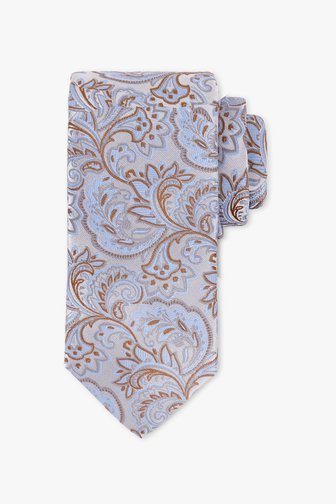 Cravate bleue à motif paisly de FORME pour Hommes