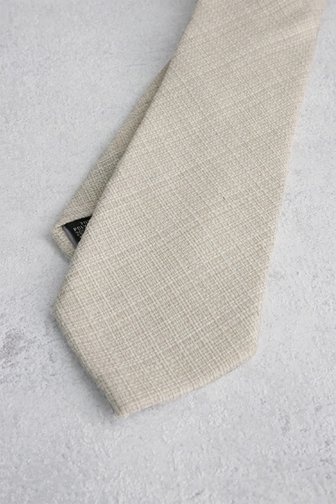 Cravate écrue avec motif en osier de Liberty Island pour Hommes
