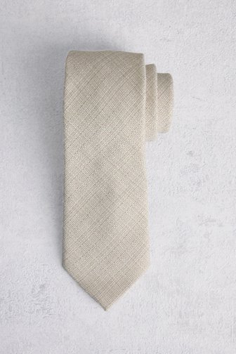 Cravate écrue avec motif en osier de Liberty Island pour Hommes