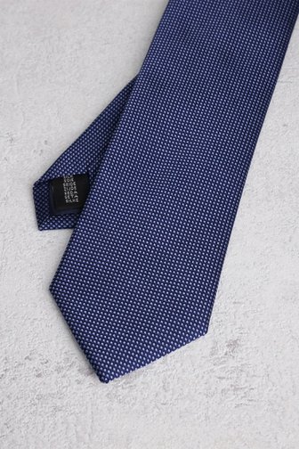 Cravate navy avec motif à pois de Liberty Island pour Hommes