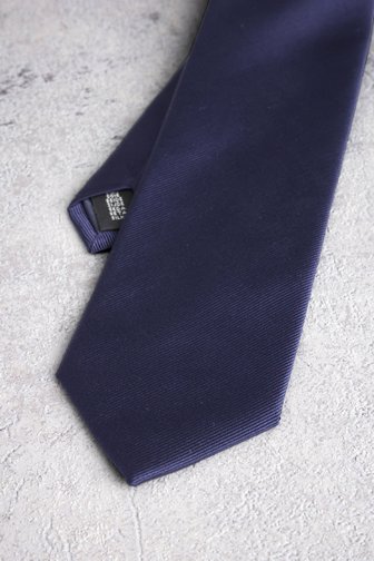 Cravate navy avec motif rayé de Liberty Island pour Hommes