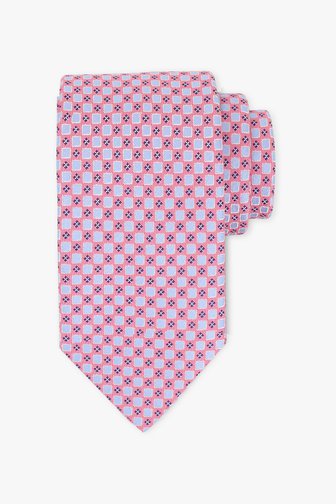Cravate rose à motif bleu de FORME pour Hommes