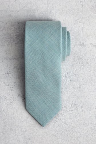 Le devant de Cravate vert menthe à texture de Dansaert Black pour Hommes