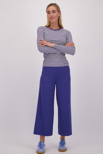 Le devant de Culotte bleue avec stretch de Liberty Island pour Femmes