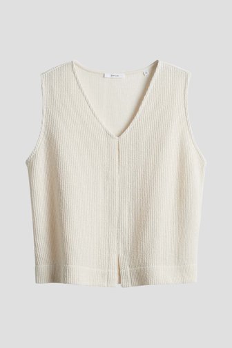 Débardeur beige en maille de Opus pour Femmes