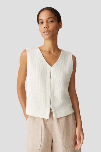 Débardeur beige en maille de Opus pour Femmes