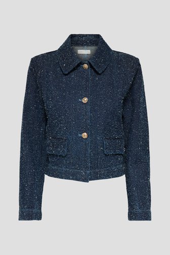 Voorkant van Denim bouclé vestje door JDY voor Dames