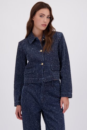 Voorkant van Denim bouclé vestje door JDY voor Dames