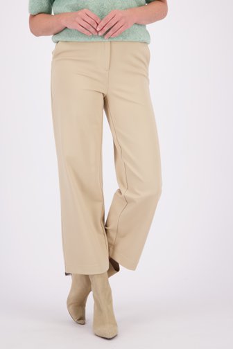 Voorkant van Donkerbeige losse broek door Liberty Loving nature voor Dames