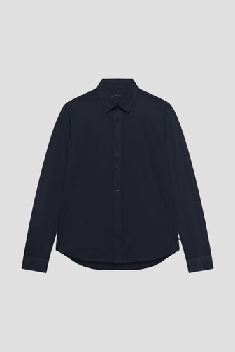 Productfoto 1 van Donkerblauw gestreept hemd - Slim fit  door Matinique voor Heren