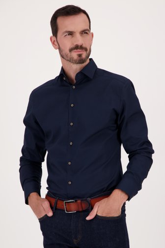 Donkerblauw hemd - Regular fit van Upper East voor Heren