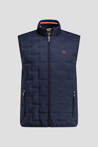 Voorkant van Donkerblauwe bodywarmer door Dansaert Blue voor Heren