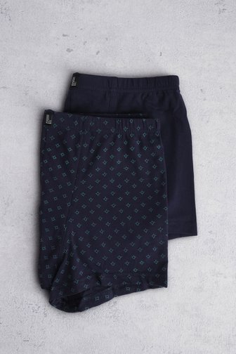 Donkerblauwe boxer - Trunk pants - Set van 2 van Liberty Island voor Heren
