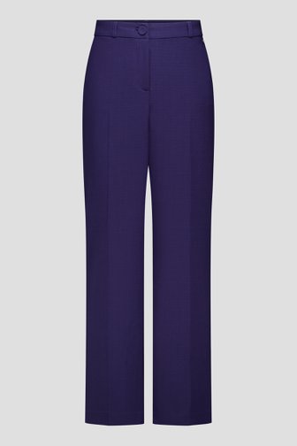 Voorkant van Donkerblauwe broek in structuurstof door Claude Arielle voor Dames