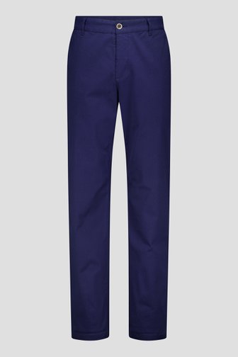 Donkerblauwe chino broek met regular fit van Dansaert Blue voor Heren