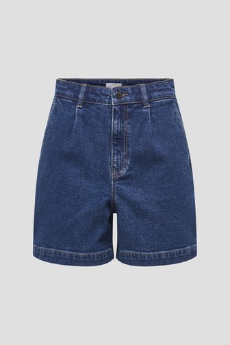 Productfoto 1 van Donkerblauwe high-waist jeansshort  door JDY voor Dames