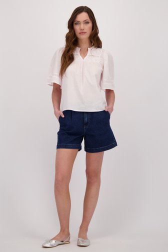 Voorkant van Donkerblauwe high-waist jeansshort  door JDY voor Dames
