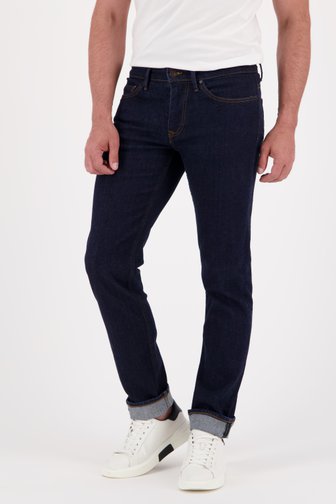 Donkerblauwe jeans - Tor - regular fit - L34 van Liberty Island Denim voor Heren