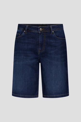 Donkerblauwe jeansshort  van Ravøtt voor Heren