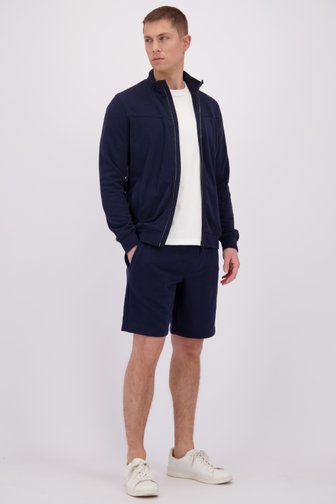 Voorkant van Donkerblauwe joggingshort door Liberty Island voor Heren