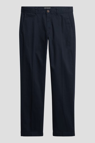 Productfoto 2 van Donkerblauwe katoenen chino - Regular fit door Superdry voor Heren