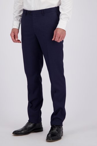 Voorkant van Donkerblauwe kostuumbroek - Regular fit door Dansaert Black voor Heren