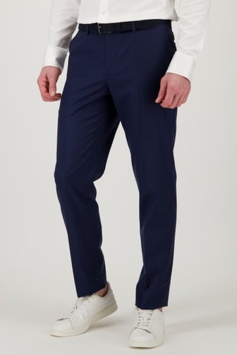 Donkerblauwe kostuumbroek - slim fit van Dansaert Black voor Heren