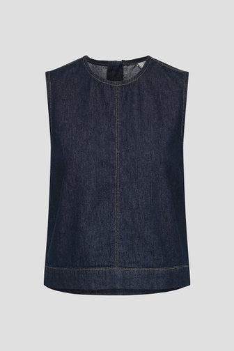 Voorkant van Donkerblauwe mouwloze denim top door JDY voor Dames