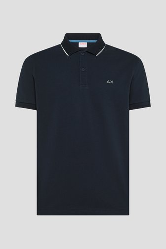 Productfoto 1 van Donkerblauwe polo met lichtblauw accent door Sun68 voor Heren