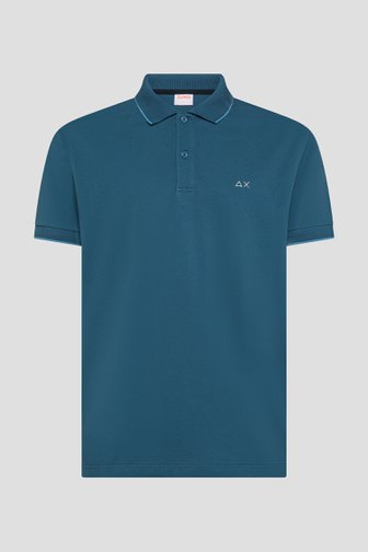 Productfoto 1 van Donkerblauwe polo met lichtblauw accent door Sun68 voor Heren