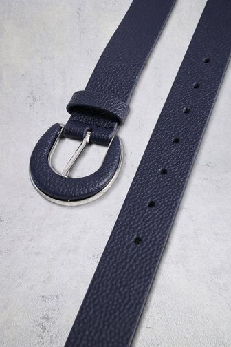 Voorkant van Donkerblauwe riem met leather look door D'Auvry voor Dames
