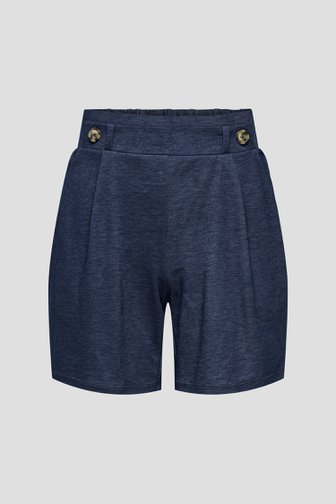 Donkerblauwe short met elastische taille van JDY voor Dames