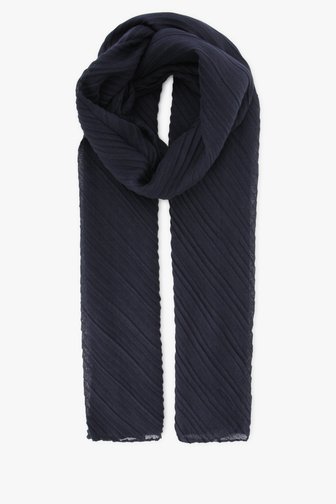 Donkerblauwe sjaal met plooitjes van Liberty Island voor Dames