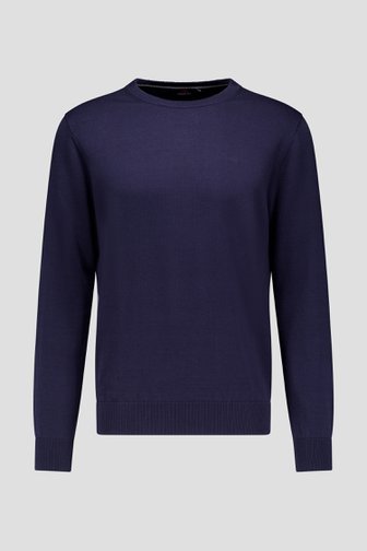Dansaert Blue Donkerblauwe trui met ronde hals