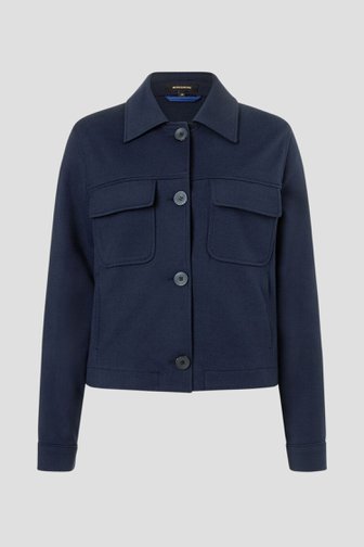 Donkerblauwe vest met borstzakken van More & More voor Dames