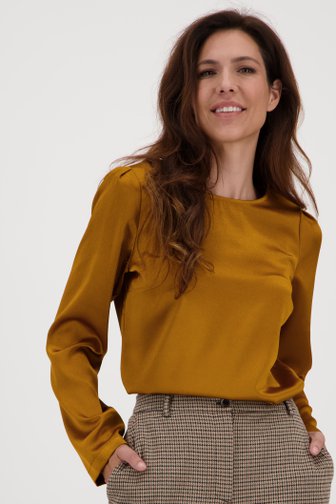 Donkergouden blouse van Claude Arielle voor Dames