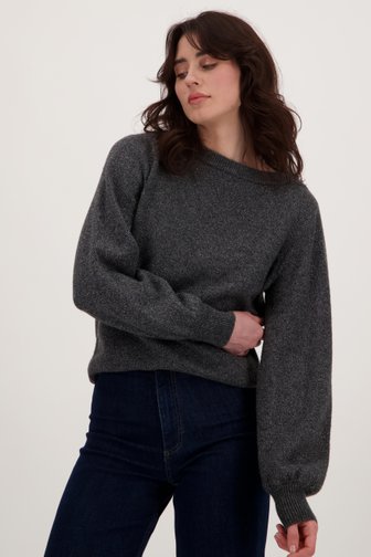 Voorkant van Donkergrijs glitterend truitje door JDY voor Dames